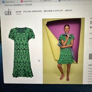 Adorable CAbi Palmette dress Spring 2023!